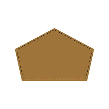 Leather Patch icon vector. Leather Pattern illustration sign. Hat Patch symbol or logo.