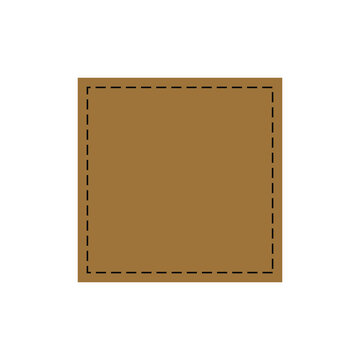 Leather Patch icon vector. Leather Pattern illustration sign. Hat Patch symbol or logo.