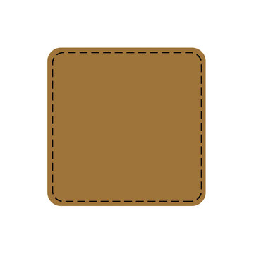 Leather Patch icon vector. Leather Pattern illustration sign. Hat Patch symbol or logo.