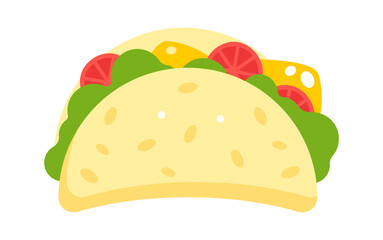 Sandwich Fast Food icon. Vector illustration