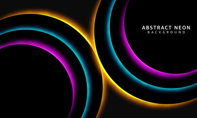 Modern futuristic neon light background. abstract neon light background style