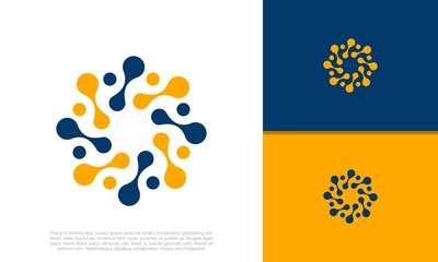 Solar Energy Logo Design. Abstract Solar Logo.	
