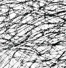 Scratched Grunge Urban Background Texture Vector. Dust Overlay Distress Grainy Grungy Effect. Distressed Backdrop Vector Illustration. Isolated Black on White Background. EPS 10.