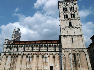 San Michele in Foro church - Lucca , Tuscany. San Michele in Foro is a Roman Catholic basilica...