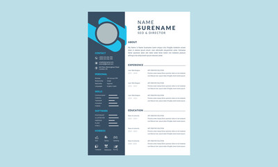 Cv template professional resume design