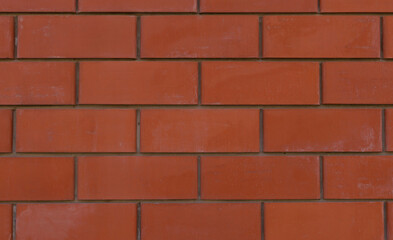 Red old brick wall