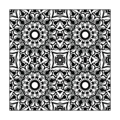 Seamless pattern floral ornament