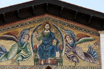  Lucca - San Frediano Church 13th Century Ascension mosaic by Berlinghieri.