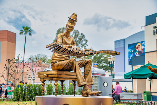 Joe Gardner Gold Statue 50th Anniversary Disney
