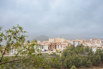 Fototapeta na wymiar View of the Old Town of Sayalonga in Andalusia, Spain