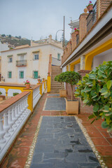 Architecture of the Old Town of Sayalonga in Andalusia, Spain