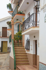 Fototapeta na wymiar Architecture of the Old Town of Sayalonga in Andalusia, Spain
