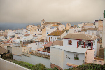 View of the Old Town of Sayalonga in Andalusia, Spain