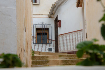 Architecture of the Old Town of Sayalonga in Andalusia, Spain