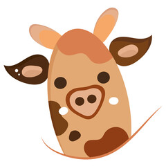 Isolated cute giraffe icon Cute design Vector