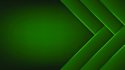 Green geometric background. Vector illustration. 
