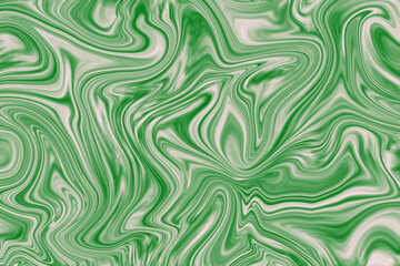 Abstract  modern watercolor painting in liquid marble seamless pattern background. Green