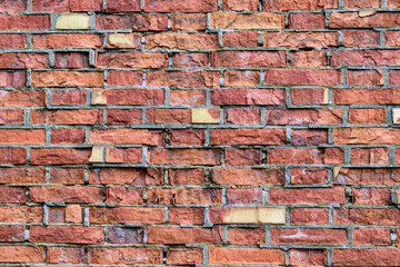 Detail of the brick wall in the castle, the Spielberk fortress,