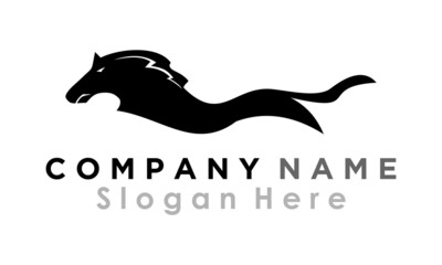 logo horse animal vector