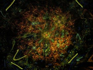 Imaginatory fractal abstract background Image