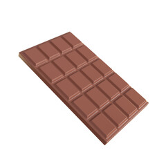 Fototapeta premium Chocolate bar. Cocoa sweets Helps to relax when eating. 3d render.