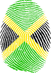 Illustration vectorisé de l'empreinte du drapeau de la Jamaïque - 500337397