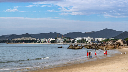 Fototapeta premium Landscape of Tianya Haijiao Scenic Spot, Sanya City, Hainan Province, China