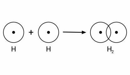 covalent bond of the hydrogen molecule