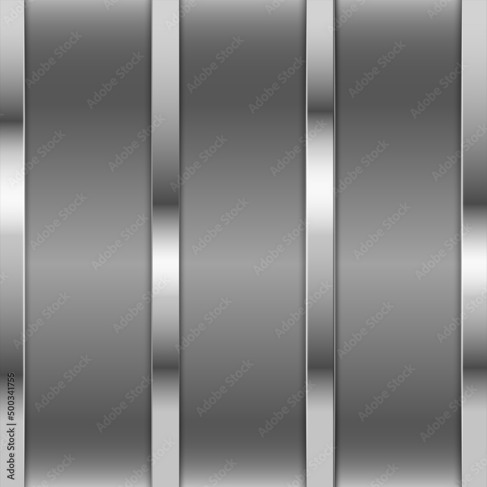 Wall mural abstract background silver metallic 3d chrome vector. metallic pattern design vector.