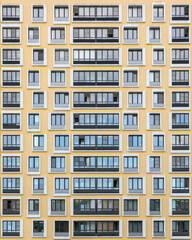 Fototapeta na wymiar Facade of a residential modern house