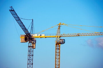 Construction boom, special machinery to build high level structures, technology and professionalism.