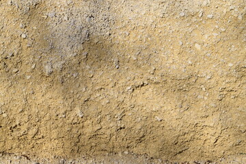 Soil with stones close up texture