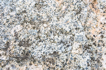 Textured rock in cream, orange, gray, and blue colors, and lichen, as a natural  background
