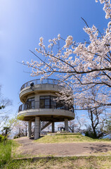 積善山山頂の展望台（愛媛県岩城島）