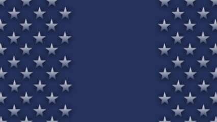 Modern simple abstract with white and red star geometric patterns in the dark blue background. Available for text and quote. Presentation background design. Suitable for wallpaper, business, company.