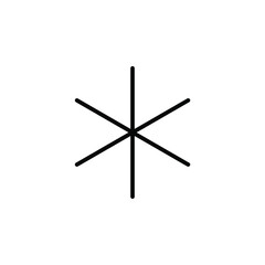 Stars, Night Solid Line Icon Vector Illustration Logo Template. Suitable For Many Purposes.