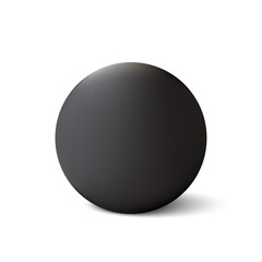 Abstract black sphere. Ball graphic design. Design element. Vector illustration. stock image. 