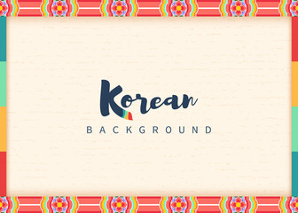 Fototapeta Vector of traditional Korean background obraz