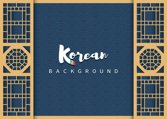 Vector of traditional Korean background