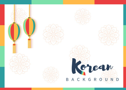 Vector of traditional Korean background