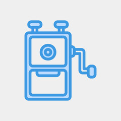 Pencil sharpener icon in blue style, use for website mobile app presentation