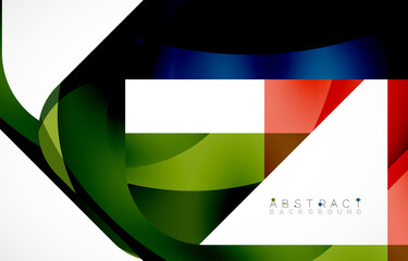 Minimal background. Abstract square shape with round corners created with wavy forms. Vector Illustration For Wallpaper, Banner, Background, Landing Page