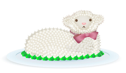Traditional Easter Lamb Cake
