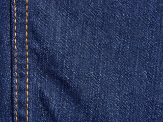 seam of blue jean texture
