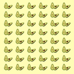 Avocado texture in vector.