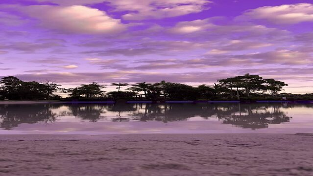 Purple Sunset Time Lapse