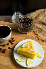 Black Coffee and Lemon Cake