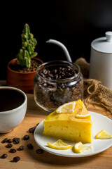 Black Coffee and Lemon Cake