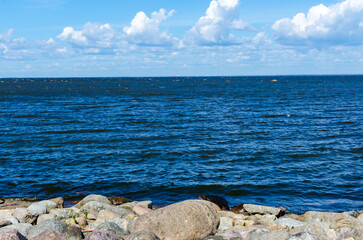 landscape of the Gulf of Finland summer day