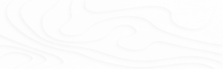 Luxury paper cut background, Abstract decoration, white pattern, halftone gradients, 3d Vector illustration, topographic canyon map light relief texture, curved layers and shadow. 